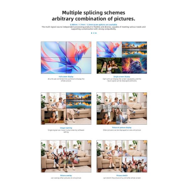 46 Inch 3.5MM Ultra Thin Bezel LCD Video Wall 350 Nits Brightness