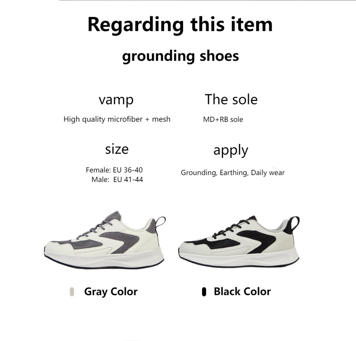 Grounding Shoes  Grounding Footwear Barefoot Shoes Effectively Soft Comfortable Earthing Socket for Free