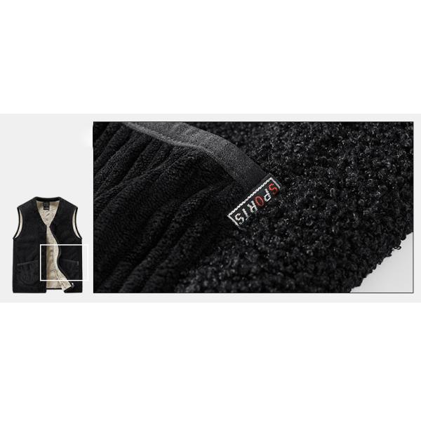 Уличный стиль холодная погода жилет трикотажный полярный шерсть платье жилет с карманами