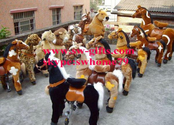 Human Power Plush Walking Animal Toy for Kids and Adults for event rental