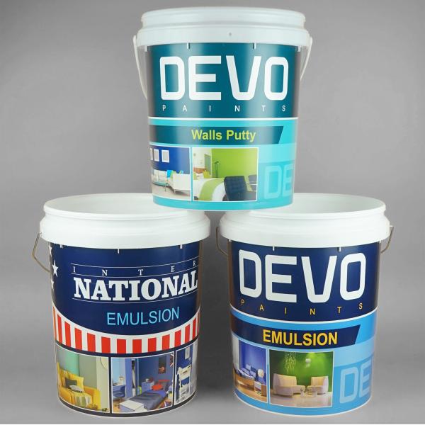 18L Custom Color Plastic Paint Bucket with Lid for Chemicals and Powder
