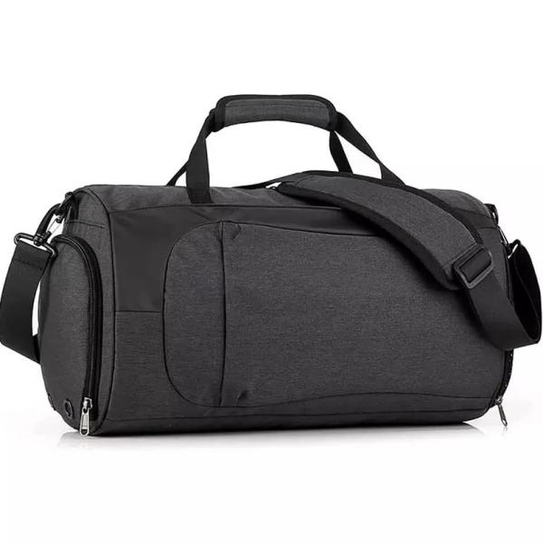 Polyester Anti Theft Travel Bag Gym Bag With Wet Pocket Shoe Compartment