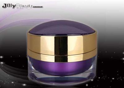 Irregular Cylindrical Plastic Cosmetic Jars Material PMMA 60mm