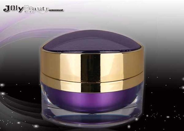 Irregular Cylindrical Plastic Cosmetic Jars Material PMMA 60mm