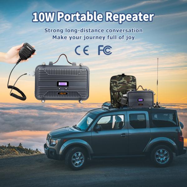 Marine Car Radio Full Duplex Two Way Radio Repeater LCD Mini UHF or VHF 10W Customizable