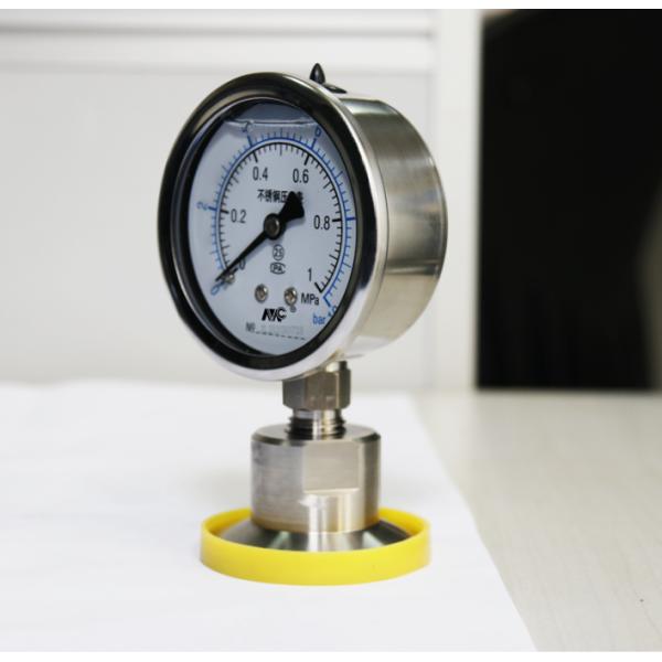 Санитарная шкала гидравлического масла 60mm воды манометра диафрагмы