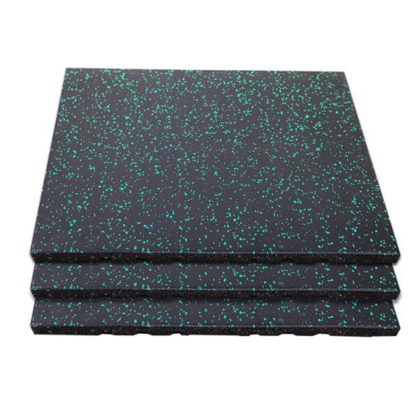 25mm 4pcs Eco Sports Outdoor Interlocking Tiles 20X20X1'' Thick Interlocking Rubber Gym Flooring