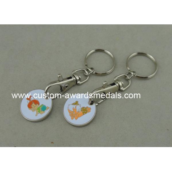 Iron Personalized Coin Flat Or Double Design Imitation Cloisonne Enamel