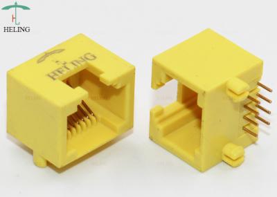Trava acima do RJ45 Unshielded com o ângulo direito do conector do furo para os ethernet automotivos