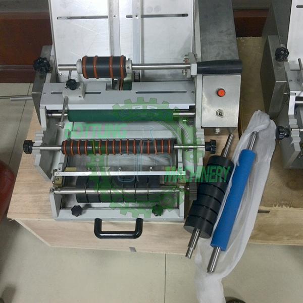 Semi-Auto Wet Cold Glue Paper Medicine PE Bottle Labeling Machine