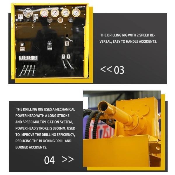 Track / Tractor Deep Borehole Drilling Rig Machine For 105-305mm Diameter