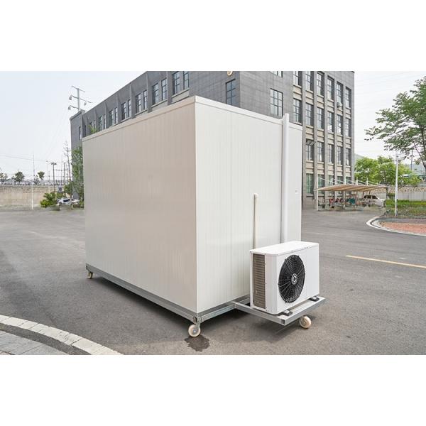 2.8x2x2.2m Mini Portable Cold Storage Room with Aluminum T-Bar Floor and MGSS Outside Wall