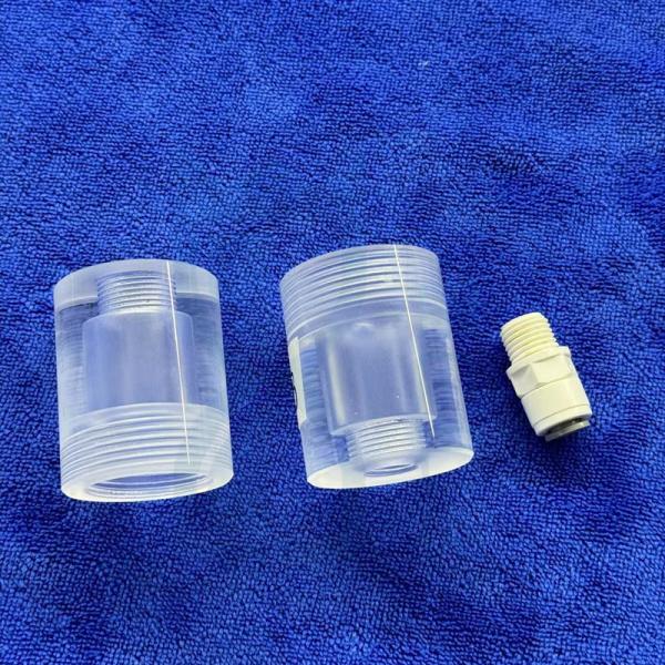Fused Silicon Sealed Quartz Thread Pipe / Science Lab Glassware