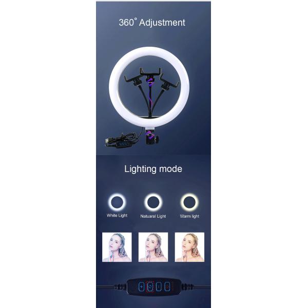 Led Selfie Photographic 12 Inch 24W Ring Supplementary Lamp