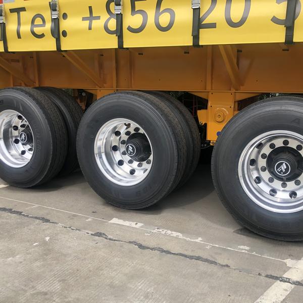 50 Ton Capacity Thailand Style 40ft Flatbed Container Trailer for Dry and Light Cargo