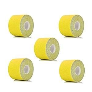 Good Price Yellow Kinesiology Tape 5cm x 5m CE Certificated Custom Logo Printed