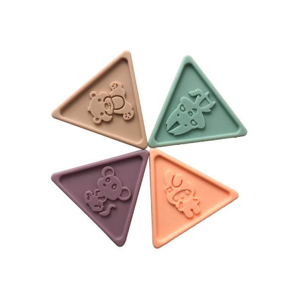 Картины игрушки отработочных детей строительные блоки воспитательной животной триангулярные