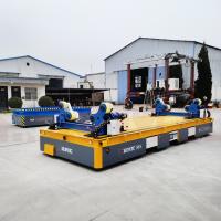 Plataforma móvel Omni-direcional 10 Ton Customized Automatic Trackless Trolley do transportador resistente