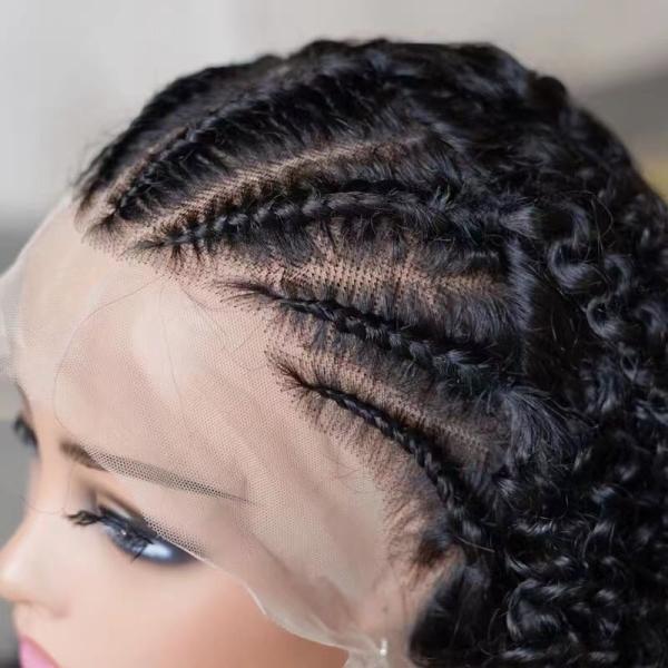 100% Human Hair Blend Virgin Wigs Remy Hair Grade Lace Front Wigs