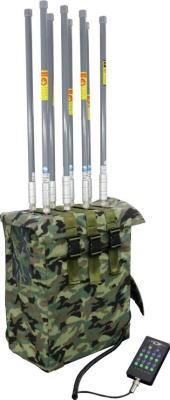 8 Bands High Power Backpack Bomb Jammer , Manpack Portable Jammer 1200 Watt