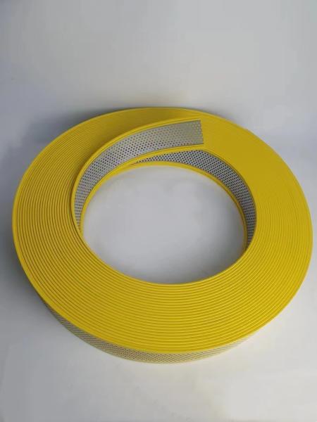 Yellow Aluminium Channel Coil Flexible Bending Profile With Hole For Elegant Edging Applications