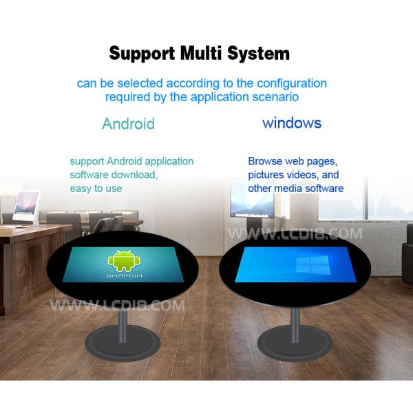 Кофе-магазин 22 дюймовый стол с многоприкосновным экраном Ресторан Android ПК Все в одном Компьютерный сенсорный стол