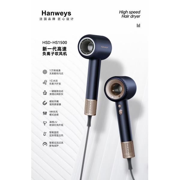 Сушилка для волос 110000 оборотов в минуту высокая скорость бесстылочный двигатель отрицательный ионный сушилка для быстрой сушки 1800 Вт