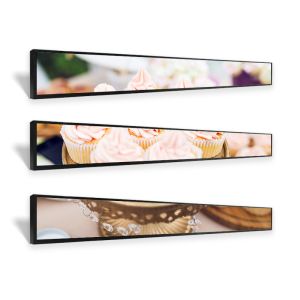 47.6 Inch Stretch Bar LCD Display 500Nits Brightness For Indoor Digital Signage
