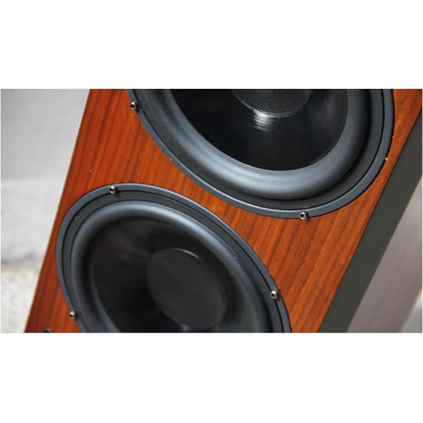 2015 Brand New Wood Finish Perfect Sound Floor Stand Home Speaker Dual 8 Inch Bass Driver