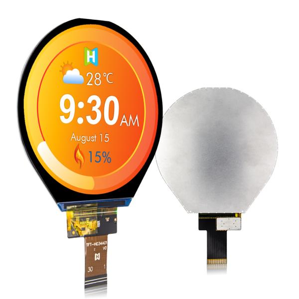 3.4 Inch IPS 800x800 Round Screen TFT Display Panel For Industrial Control