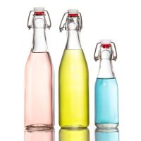 ODM Restaurante 12 Oz Garrafas de Suco de Vidro Jar de Vidro Com Coberturas Herméticas