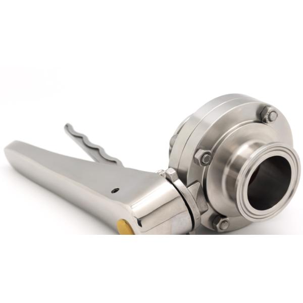 Durable 3 / 4 DN10 Brewing Accessories Stainless Steel Butterfly Valve CE Approved