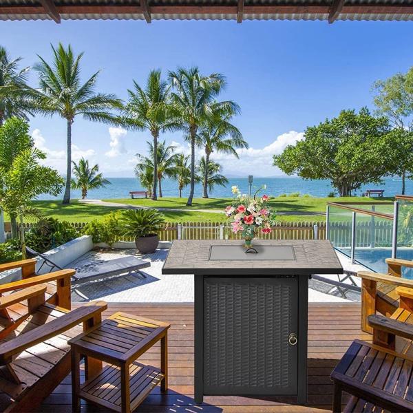 30 Inch Patio Heater Round Large Outdoor Natural Gas Firepit Square