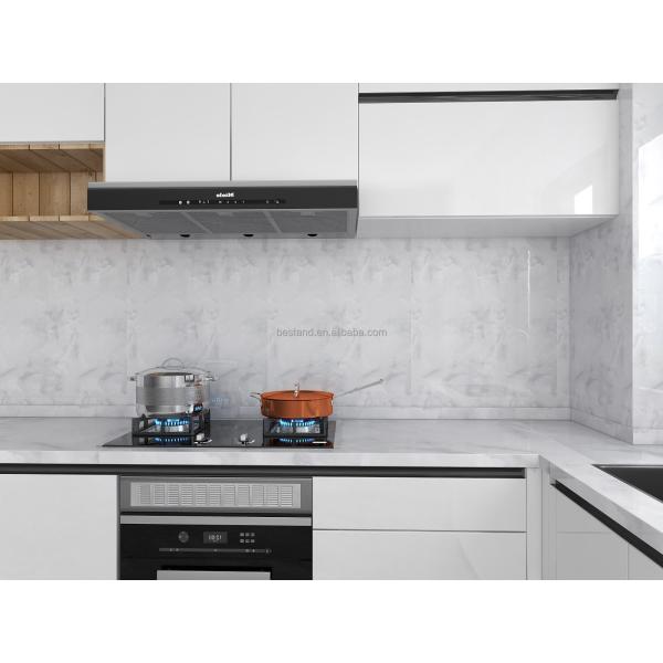 80cm largeur autocollant en marbre anti-huile papier peinture de cuisine imperméable à l'eau design moderne PVC autocollant de cuisine Backsplash