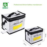 Bolso de seguridad RC negro anti-incendios resistente al agua a prueba de explosiones con cremallera