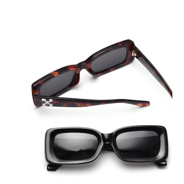 Colorful Lens Small 143MM Trendy Rectangle Frame Sunglasses BSCI TR90