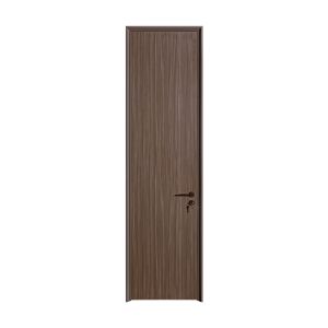 OEM/ODM CUSTOM MODERN WALNUT INTERIOR DOORS | TALL FLUSH & BRASS ACCENT DESIGNS