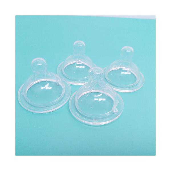Transparent Liquid Silicone Wide Neck Feeding Bottle Nipple