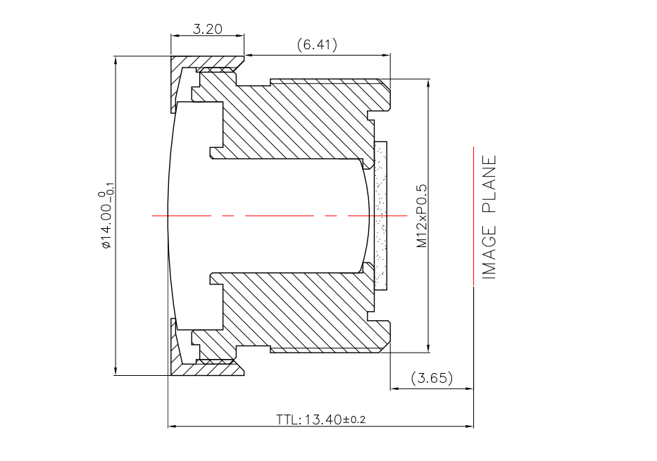 2.6mm F2.5 150 Degree M12 Surround View Camera Lens Low Distortion Truck Bus 360 Vehicle Surround Monitoring