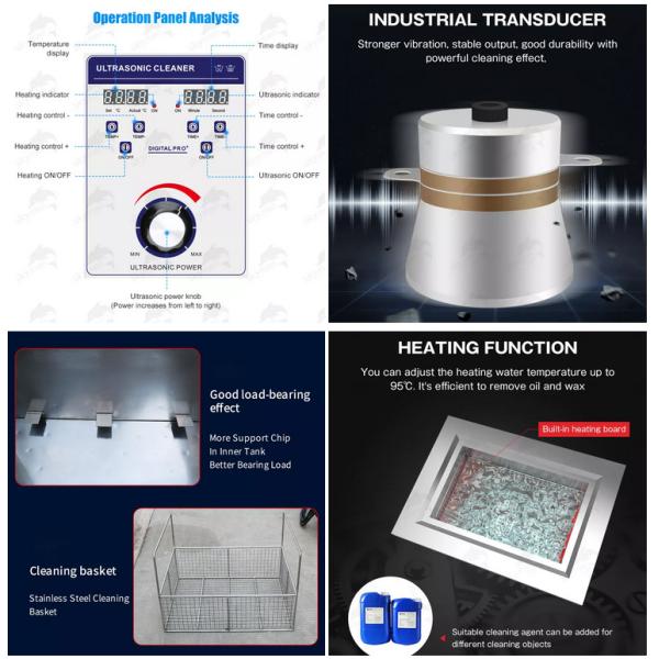 промышленный ультразвуковой уборщик 53L для пластиковой прессформы заливки формы прессформы впрыски прессформы
