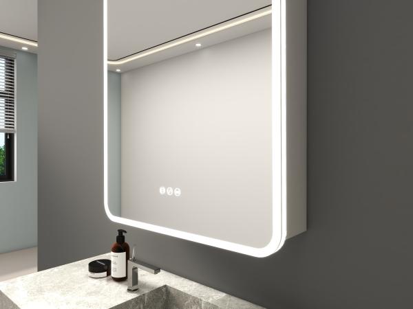 Moisture Proof Led Medicine Cabinet High Brightness Bathroom Cabinet With Light