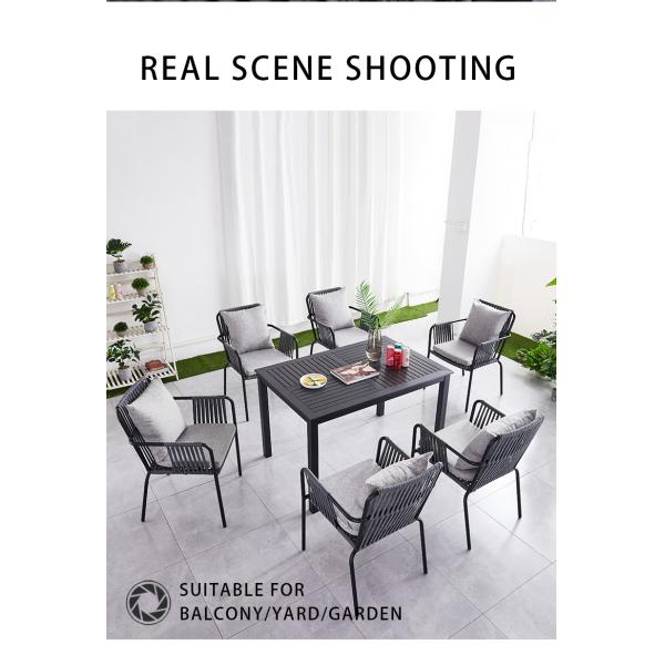 Садовый балкон Раттанный стул прочный и прочный для наружной мебели в курортах