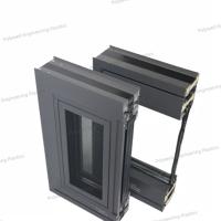Tissu pour rideaux cassé coulissant ouvert facile bi-directionnel Windows de pont de cadre en aluminium de Windows de la plus défunte conception