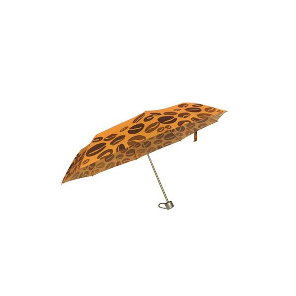 Strong Mini Three Fold Umbrella , Collapsible Golf Umbrella Customized Design