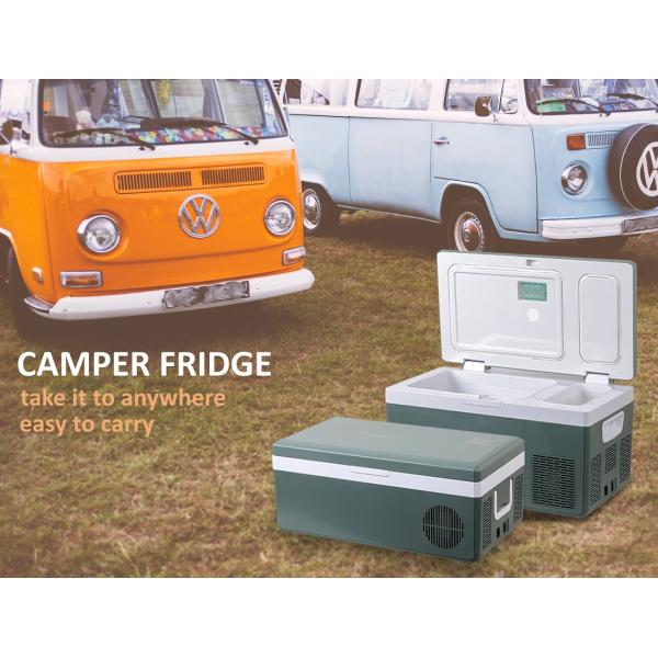 Цифровой сенсорный мини портативный автомобильный холодильник для автомобиля для похода в лагерь 25L перезаряжаемая охладитель коробка