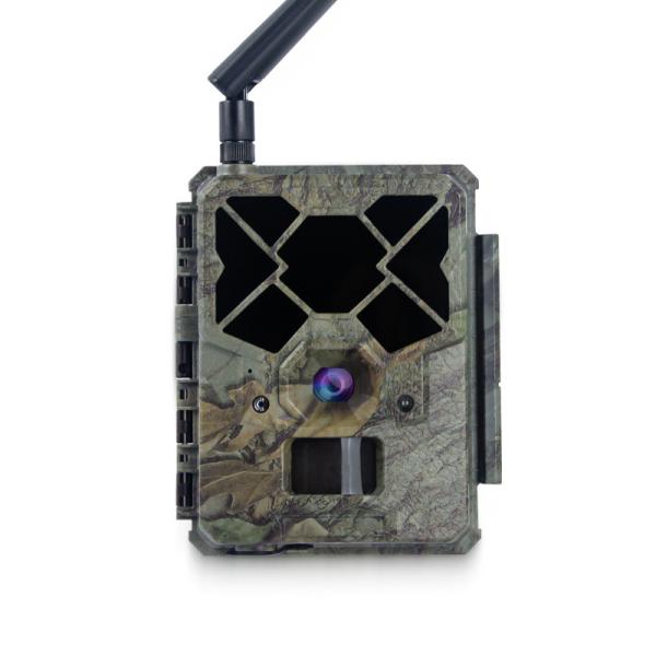 Caméra de chasse 4G télécommandée KW886 avec capacité vidéo 1080p et portée nocturne de 120 pieds