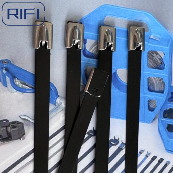 RIFI Full PVC Coated Stainless Steel 316 Cable tie