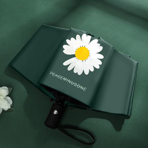 Hot Sale 3 Folding Automatic Flower Multi color UV Block Windproof Fashion Umbrella