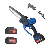 Batterie professionnelle 8 pouces Mini tronçonneuse électrique 21v bleu
