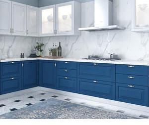 Modular High Gloss Kitchen Cabinets Acrylic Finish Assembled